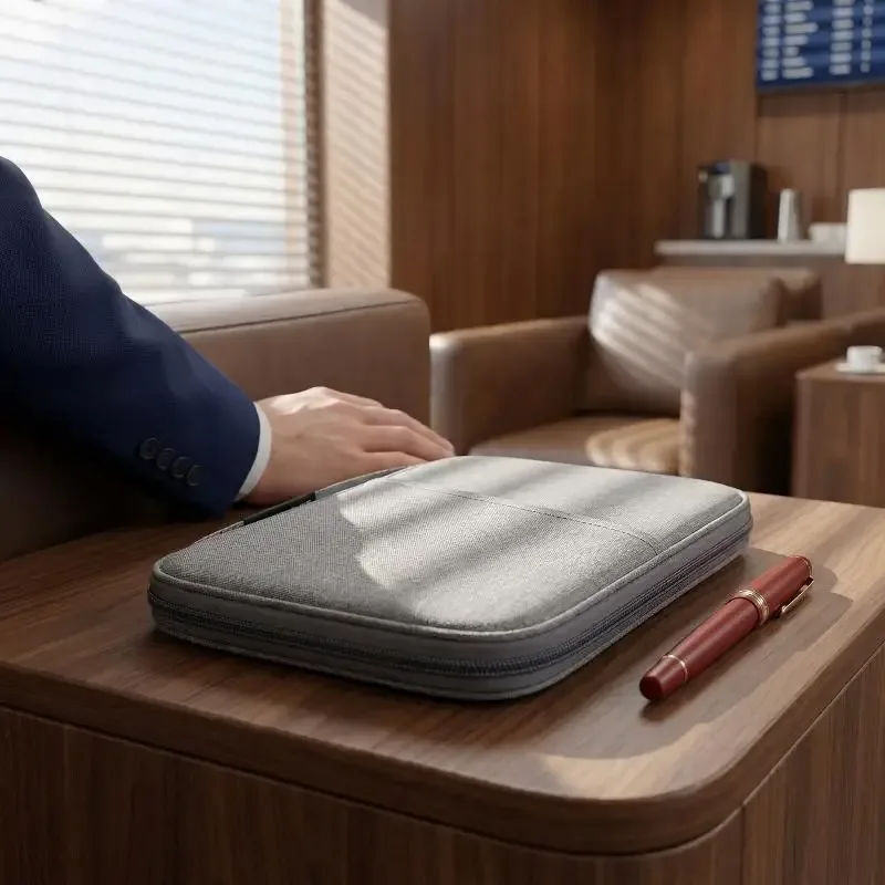 étui de protection imperméable pour passeport, housse de protection multifonction pour passeport, étui à fermeture éclair pour documents, accessoires de portefeuille de voyage