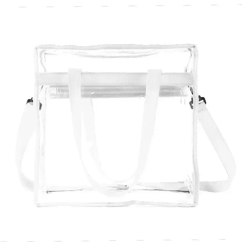 sac fourre-tout transparent imperméable pour femme, nouvelle mode, sac à main transparent, approuvé pour les stades, pour le sport, les voyages et la plage