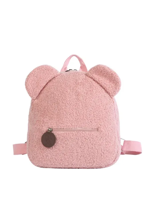 sac à dos ours en peluche pour femmes, sac de voyage doux, sac à dos mignon de dessin animé, sac cadeau pour enfants, sac à dos de loisirs à la mode avec oreilles d'ours