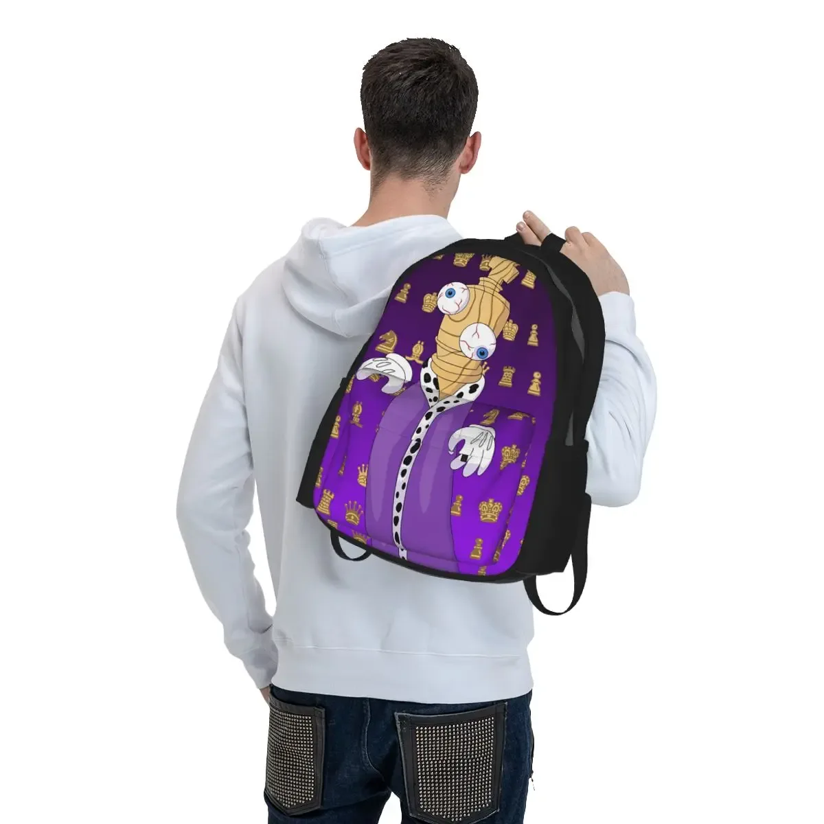 kinger the amazing digital circus sac à dos pour étudiants, garçons et filles, sac d'école pour enfants, sacs à bandoulière pour ordinateur portable pour hommes et femmes