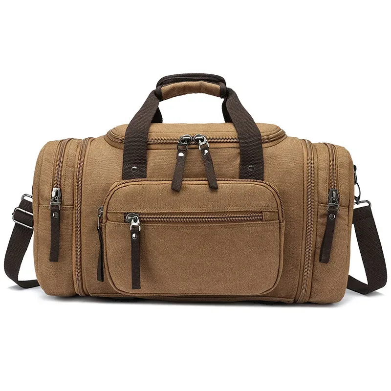 sac à bagages transfrontalier de grande capacité de style coréen, sac de voyage décontracté à la mode, sac de voyage à bandoulière d'extérieur tendance