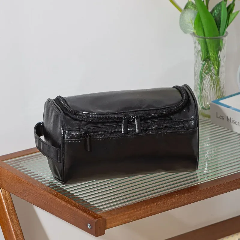 trousse de toilette en cuir pour hommes et femmes, trousse de toilette suspendue pour hommes, trousse de toilette de voyage, grande trousse à cosmétiques pour voyage
