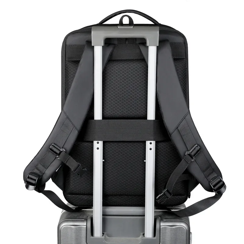 sac à dos professionnel pour homme, coque rigide, grande capacité, avec port usb, poignée télescopique, étanche, pour ordinateur portable 16 pouces, idéal pour les voyages