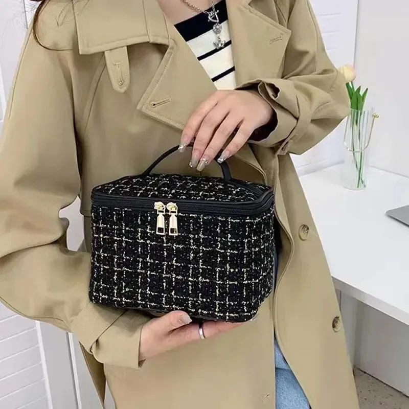 trousse à cosmétiques pour femmes, grande capacité, inspirée par instagram, nouveau style coréen, organisateur de toilette portable