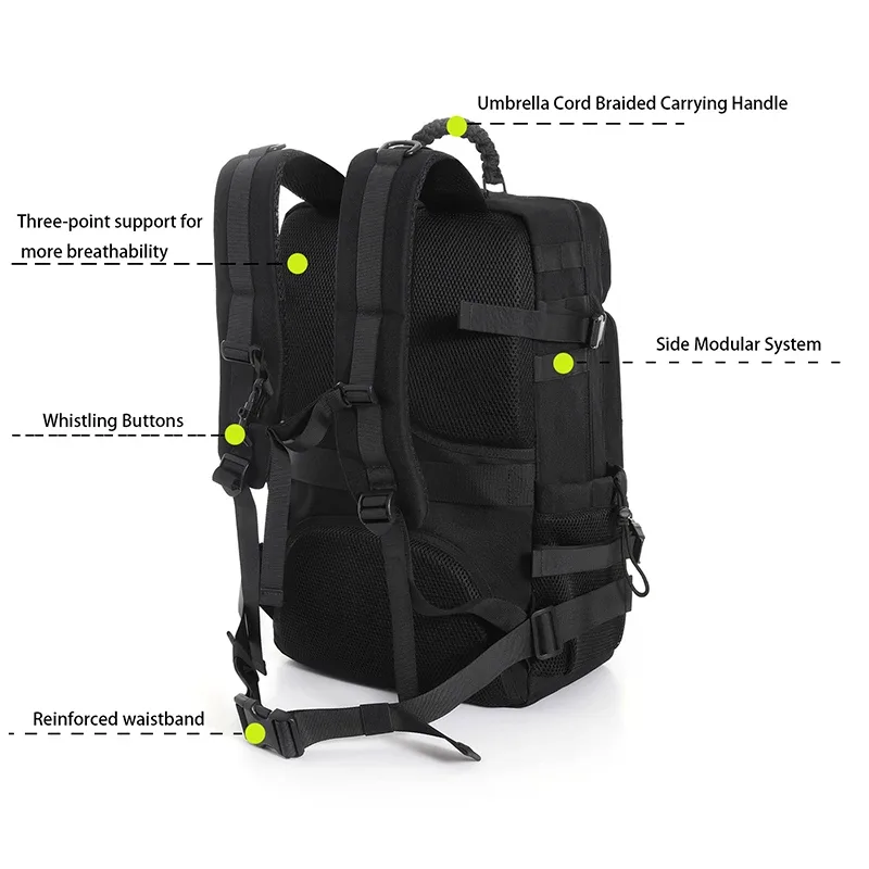 sac polochon pour homme avec système modulaire de grande capacité, design multi-compartiments avec espace de rangement pour chaussures