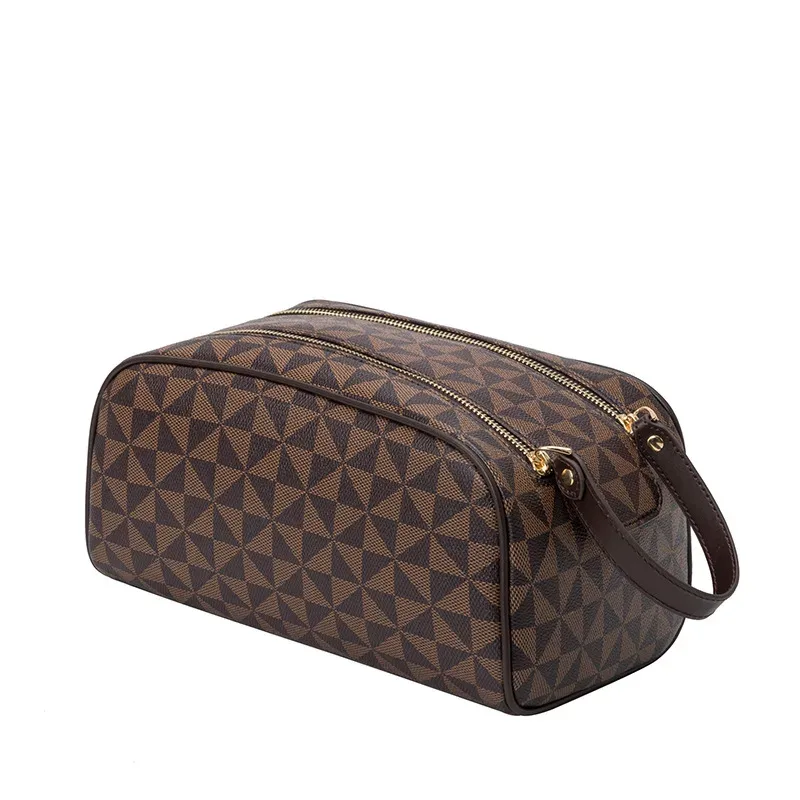 sacs à cosmétiques de luxe, sac à maquillage pour femmes, sac de toilette à double fermeture éclair, sac de toilette suspendu pour la salle de bain, sac de toilette multifonctionnel pour les voyages