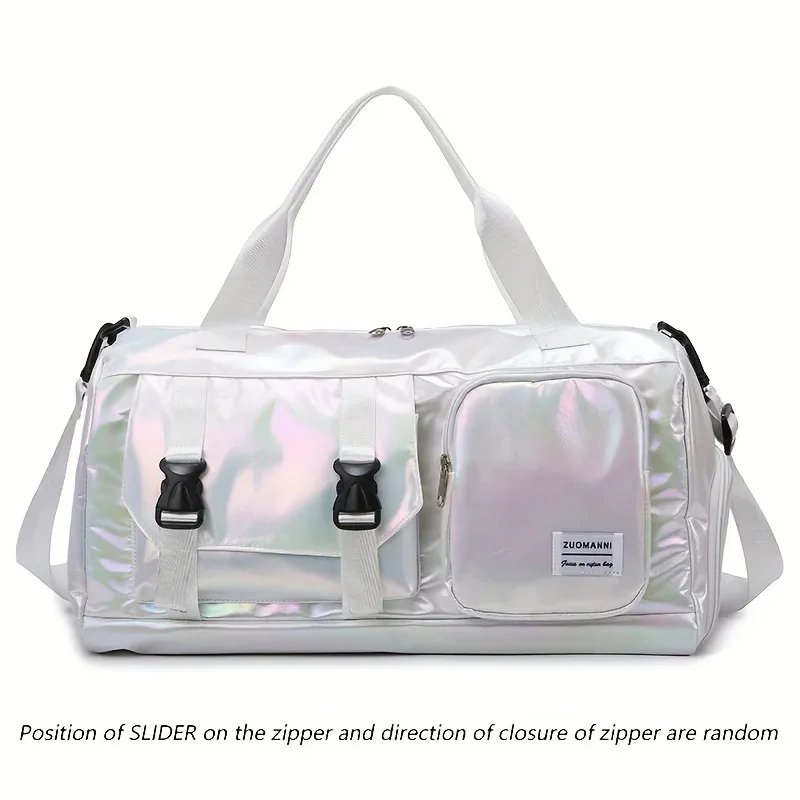 sac polochon de voyage en nylon pour femmes de grande capacité, fourre-tout de gymnastique pour les chevaux avec compartiment à chaussures, sac à main polyvalent pour sports et fitness