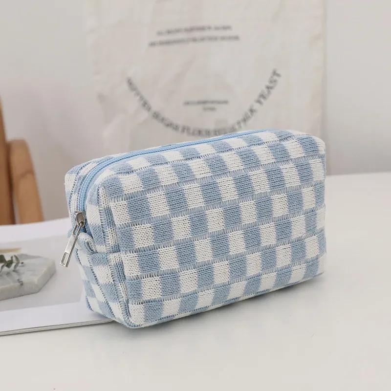 trousse à cosmétiques trousse de maquillage trousse de maquillage de voyage portable pochette à crayons mignonne trousse de toilette pour femmes pour les filles en voyage