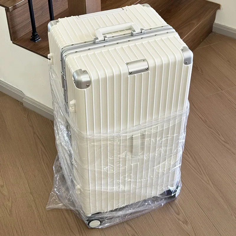 valise de voyage de grande capacité de 32 pouces, valise de voyage à cadre en aluminium et pc épaissi de 20 à 30 pouces, bagage à roulettes avec mot de passe tsa 3:7