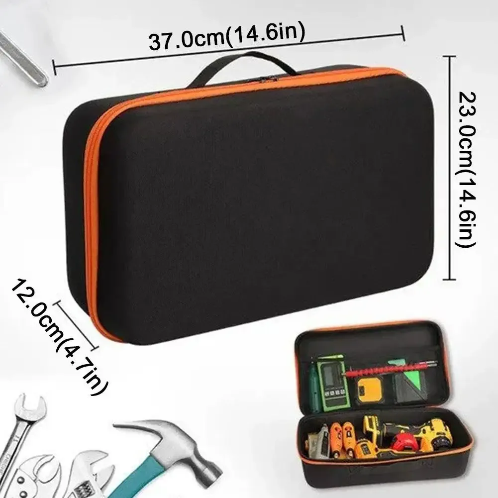 étui rigide multi-usage en eva, sac de rangement portable imperméable en oxford pour batterie de secours, outils à main, petits appareils électroniques