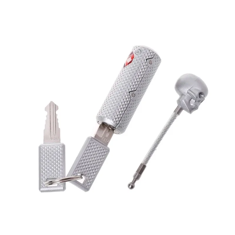 tsa-cadenas de voyage pour bagages et valise, serrure sécurisée avec clé, 2 couleurs