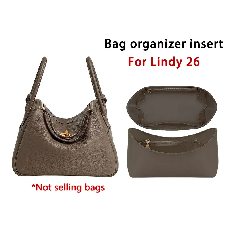 insert organisateur de sac pour lindy 26, rangement en nylon, sac durable, support de rangement, modification intérieure, accessoires de sac
