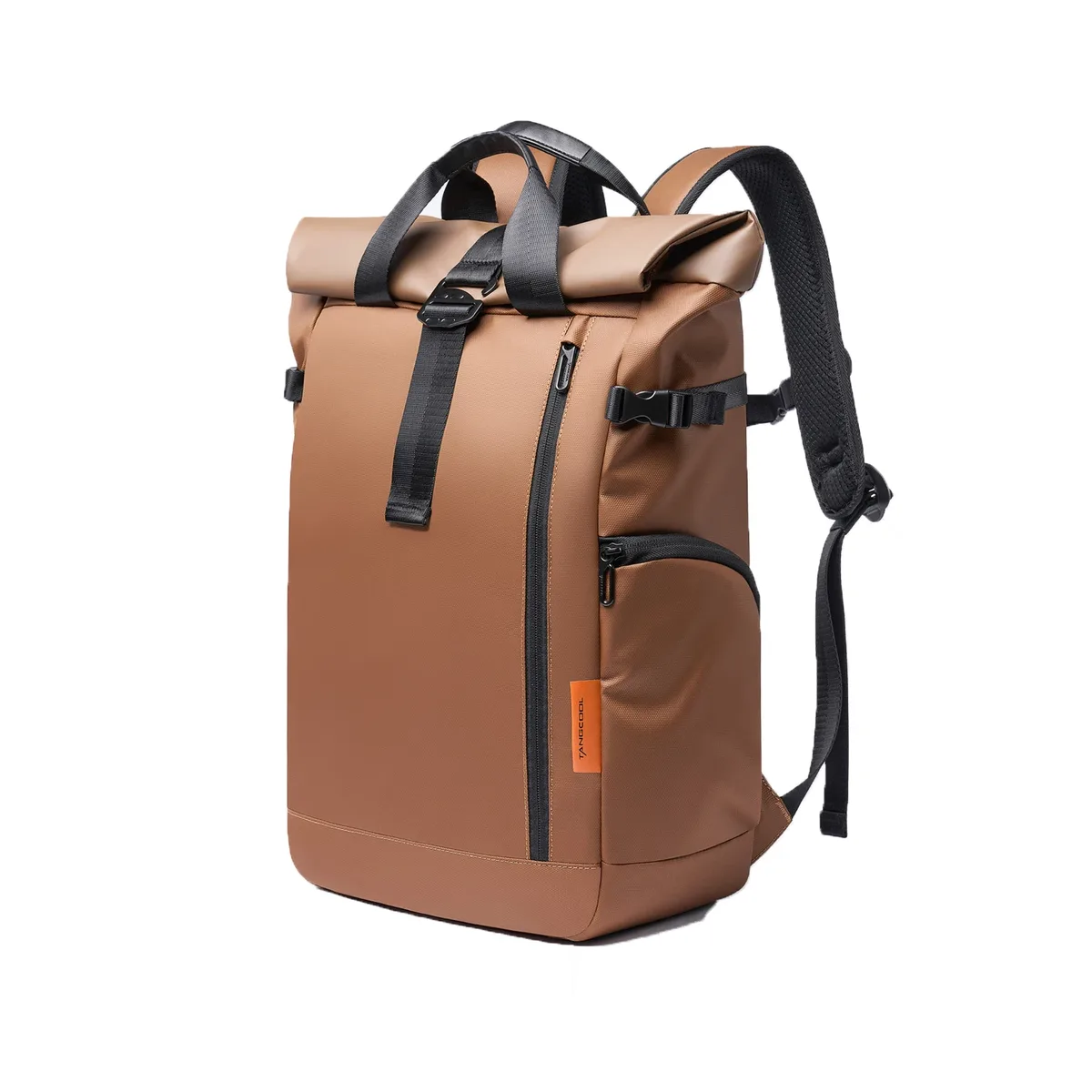 tangcool sac à dos étanche à enroulement, grande capacité, extensible, pour ordinateur portable de 15,6 pouces, sac de voyage de loisirs, sacs de randonnée et de camping