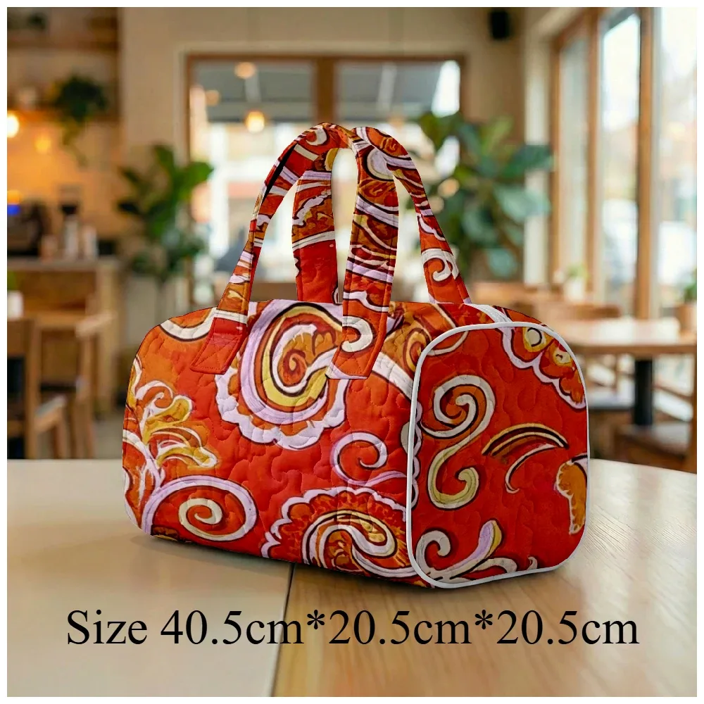 sac fourre-tout matelassé pour homme et femme, grand sac hobo chic bohème, sac à bandoulière unique à imprimé cachemire, sac de plage spacieux, sac de voyage fourre-tout
