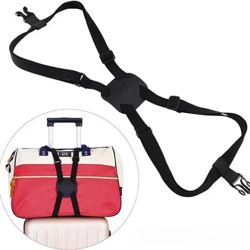 sangle de bagage en nylon élastique réglable avec boucle pour valise, ceinture de fixation pour bagages, accessoires de voyage