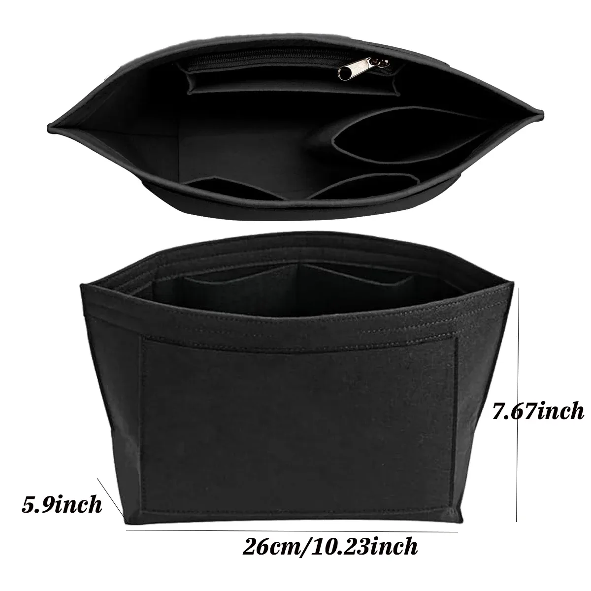 organisateur insérer pour longchamp grand petit mini taille fourre-tout sac feutre sac de rangement sac à main insérer sac à main doublure sacs accessoires