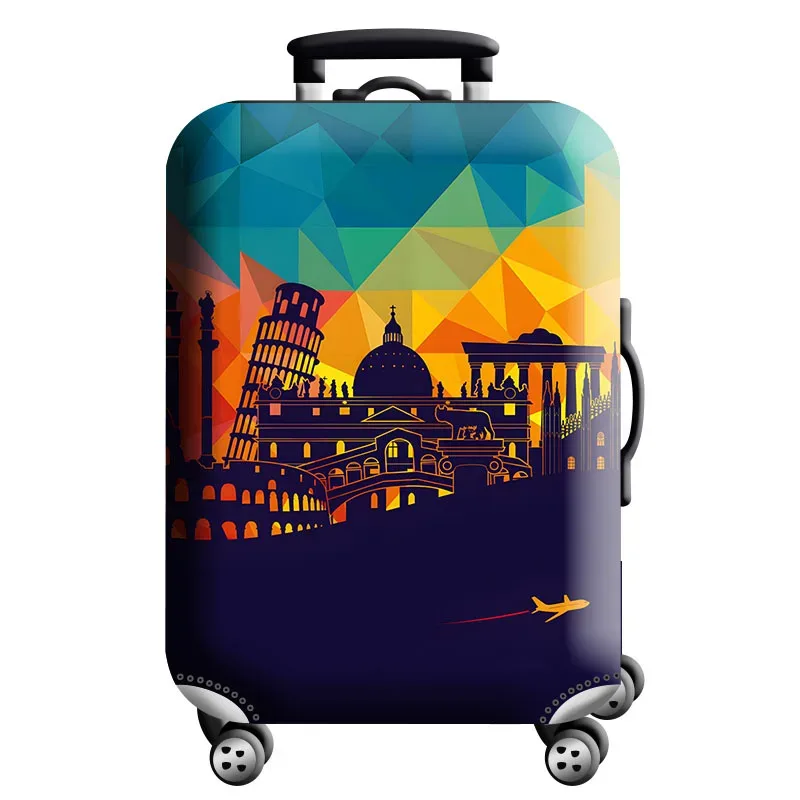 housse de protection pour bagages en tissu extensible, étui anti-poussière pour bagages, adapté à la valise de 18 à 32 pouces, organisateur de voyage