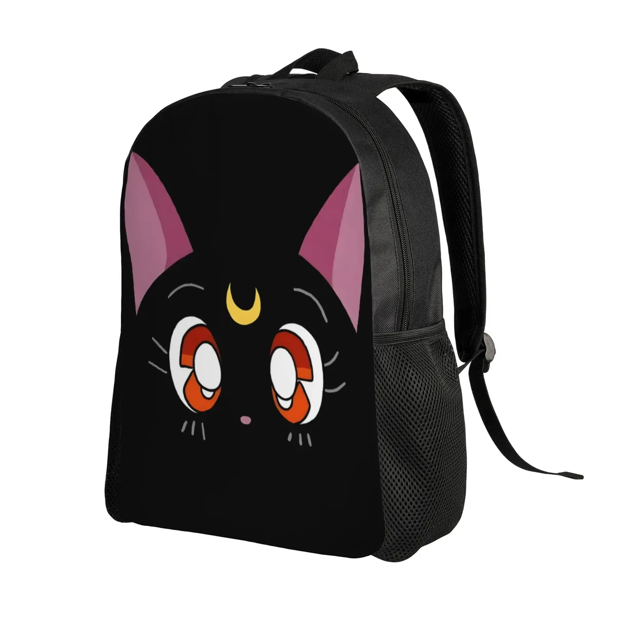 sac à dos pour ordinateur portable luna cat face, nouvelle collection scolaire, sailor moon, pour adolescents, 1 pièce