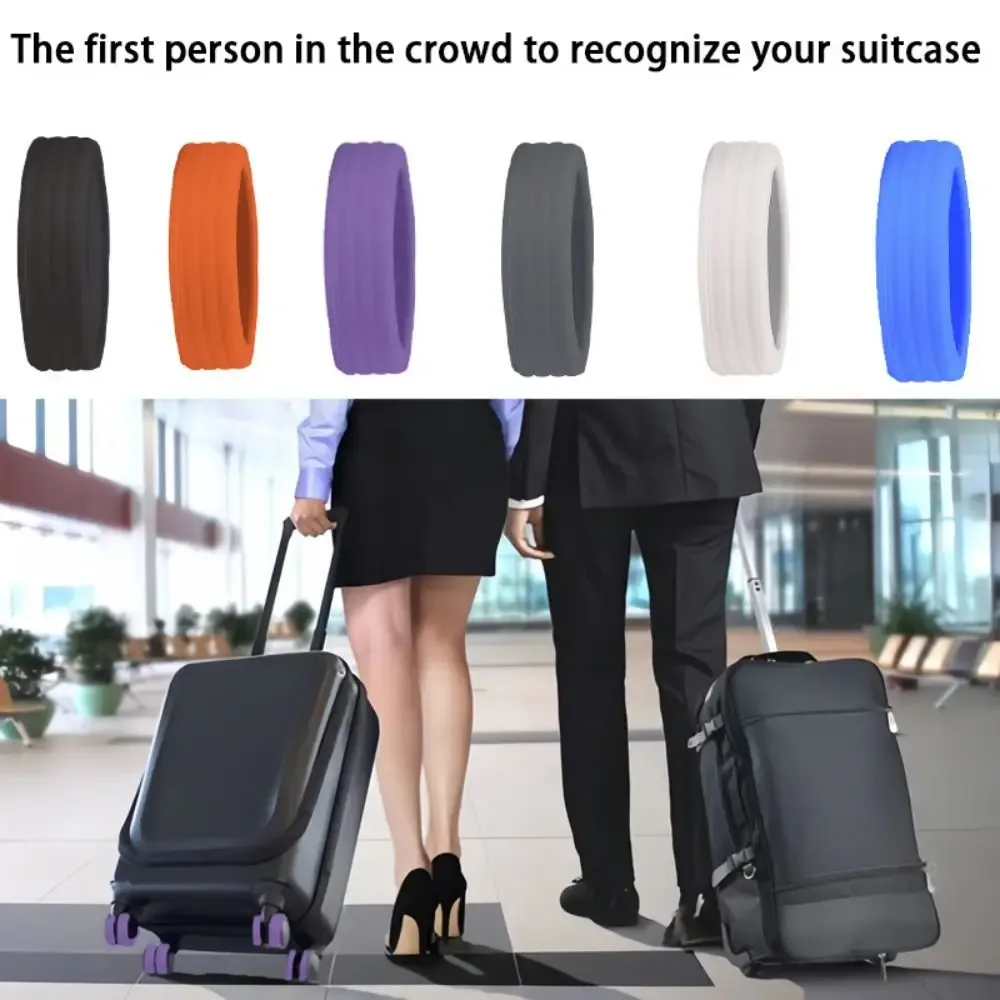 protecteur de roues de bagages en silicone, pièces de valise, essieux, réduit l'usure des roues, chaussures à roulettes pour bagages de voyage, 4/8 pièces/ensemble