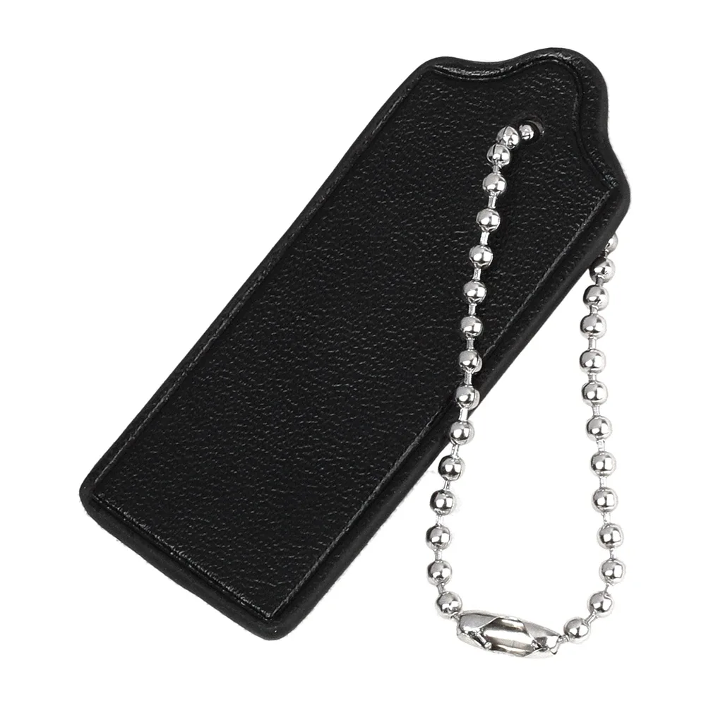 2 étiquettes de bagage en cuir de vachette, accessoires de voyage pour valises, breloques en cuir pour sacs, chaînes porte-clés pendentifs pour sacs à main et sacs à bandoulière
