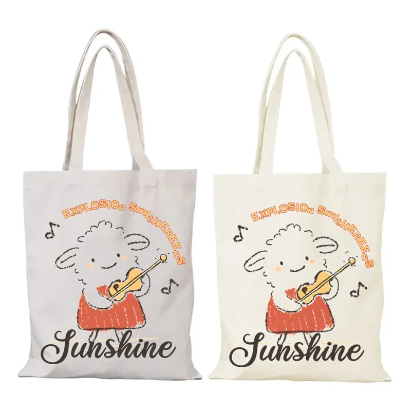 Sac à bandoulière mignon pour femmes, sacs en tissu de loisirs, sac écologique, nouveaux sacs à main, fourre-tout de Shopping, sac à main en toile de plage pliable