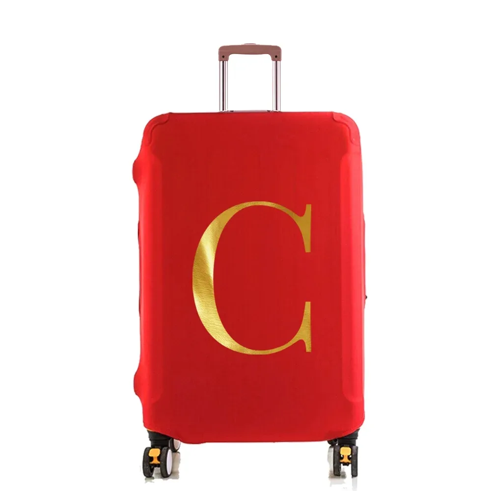 housse de protection élastique pour valise, housse anti-poussière tendance pour bagages à roulettes de 18 à 28 pouces, avec impression de nom, accessoires de voyage