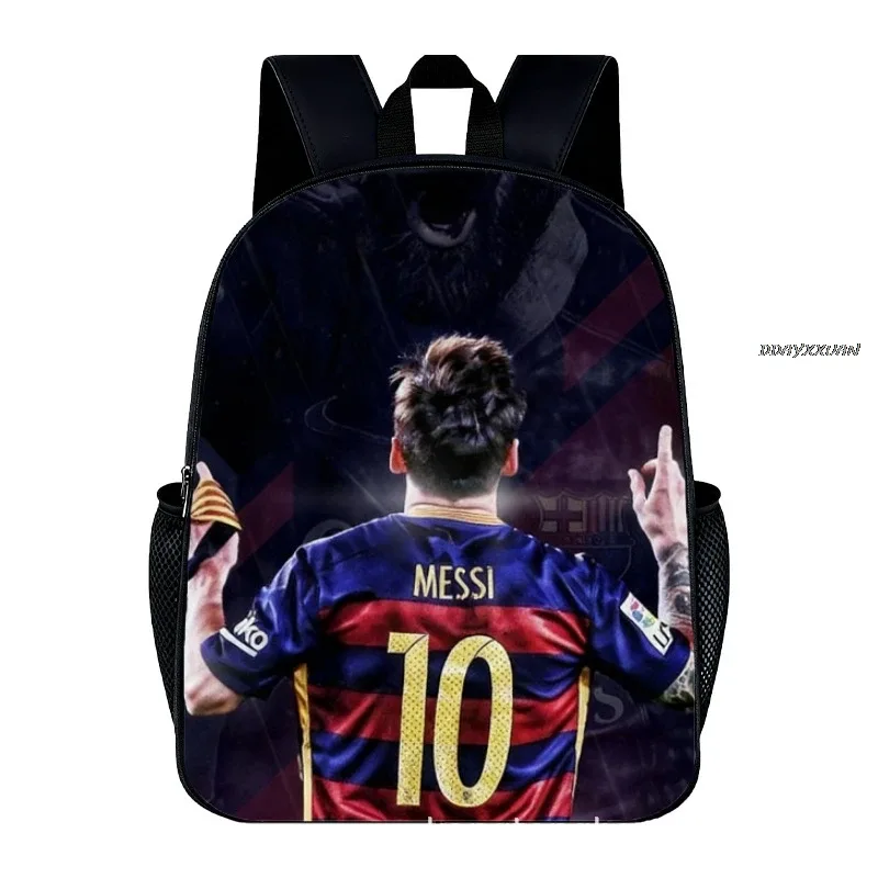 sac à dos messi hedgehog shadow pour l'école primaire, sac à dos de dessin animé, sac à dos à double bandoulière, cadeau pour enfants