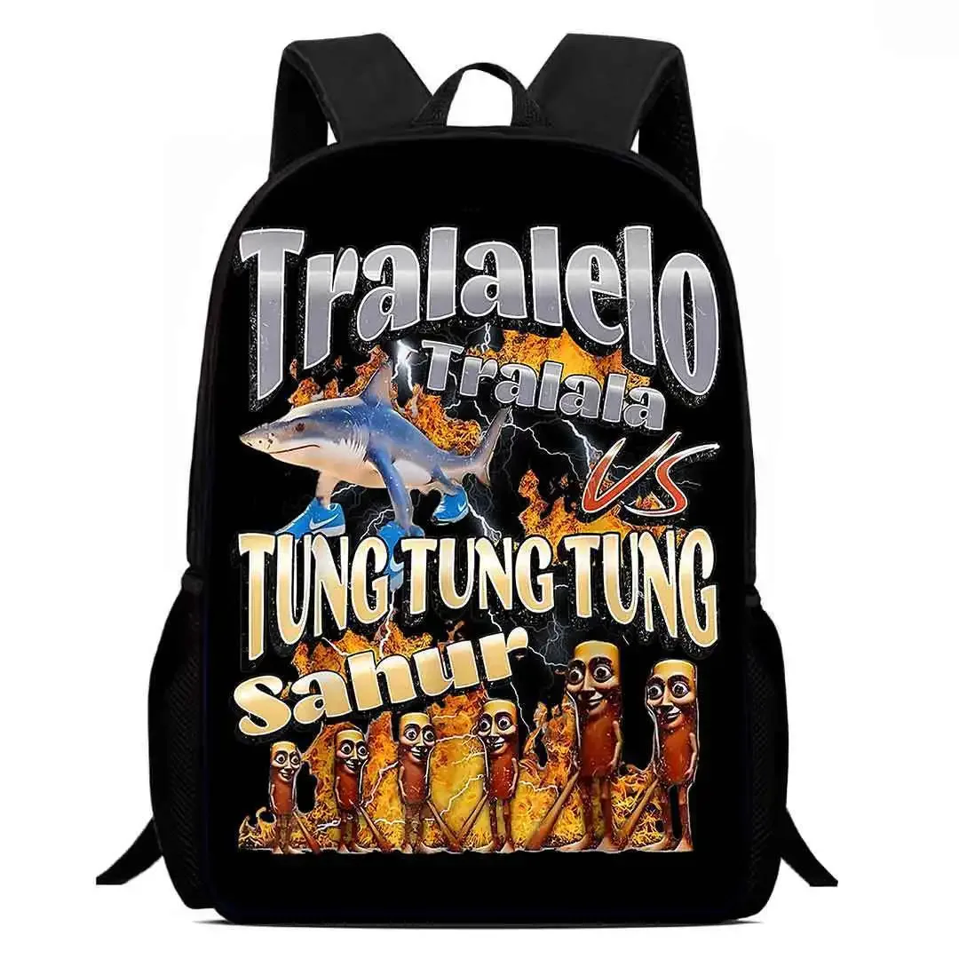 sac à dos pour enfants de vente chaude, sac à dos d'école primaire de dessin animé tung tung sahur ettralala, sacs à dos