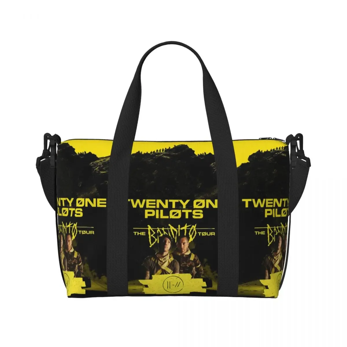 sac fourre-tout personnalisé t-twentys one p-pilots de marque classique pour femmes, sacs de voyage de grande capacité pour salle de sport et plage