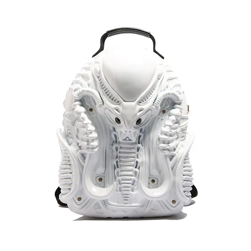 sacs acryliques de créateurs punk super cool sac à dos nouveau élégant créatif 3d alien monster sacs à dos pour unisexe, style plus jeune chaud