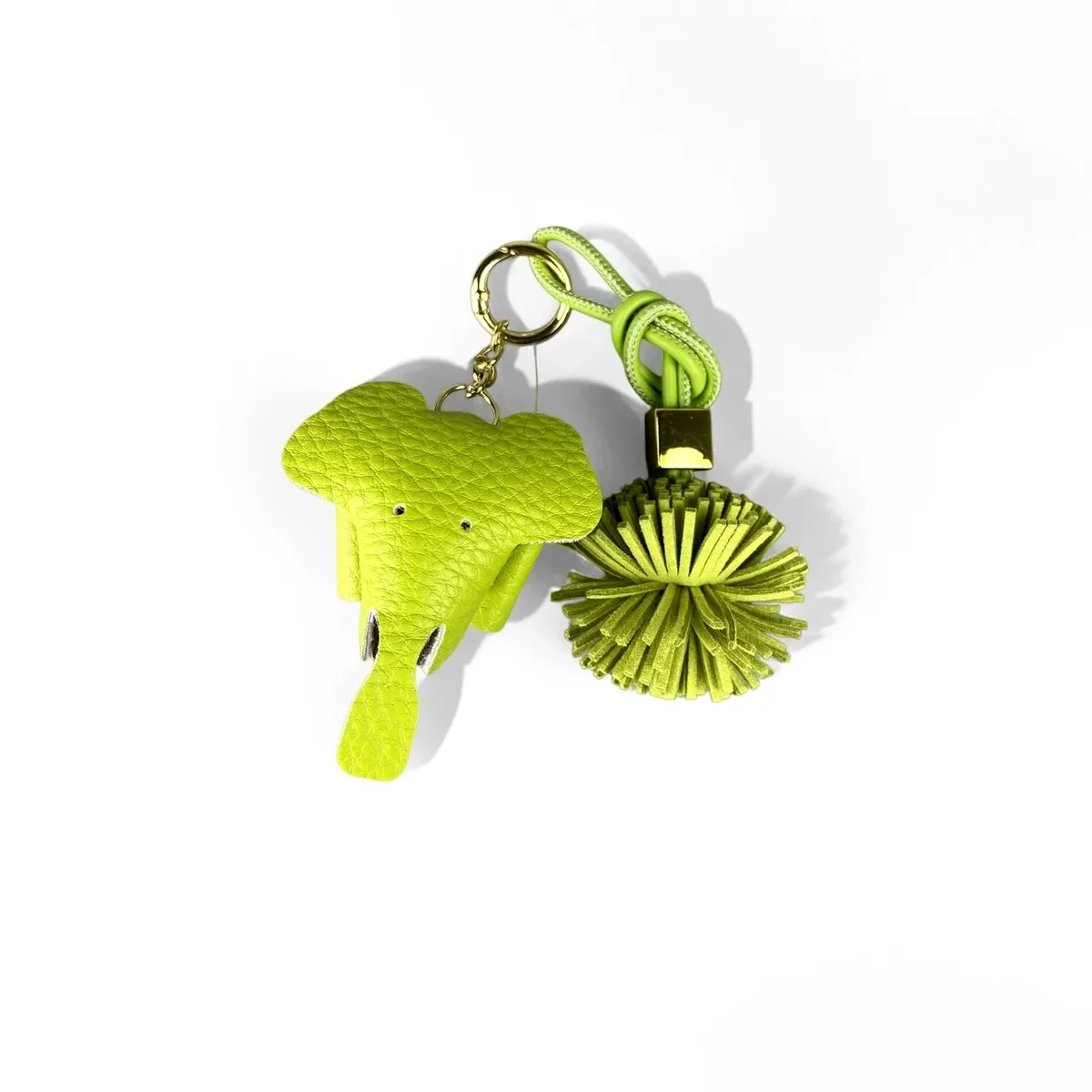 ensemble pochette tournesol et porte-clés en cuir pu vert pomme - porte-monnaie fonctionnel, étui pour écouteurs, organisateur de câbles - accessoire de sac, cadeau