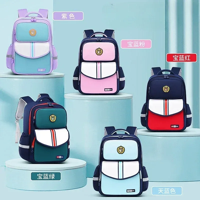 Sac à dos d'école pour enfants de la 1re à la 6e année, pour garçons et filles, tissu Oxford léger, imperméable et Durable, avec Design ergonomique
