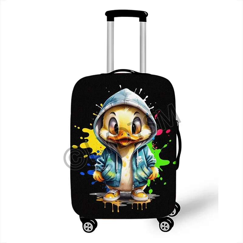 housse de bagage à motif de canard animal mignon de 18 à 30 pouces pour valise de voyage boîtier de chariot housse de protection pour valise