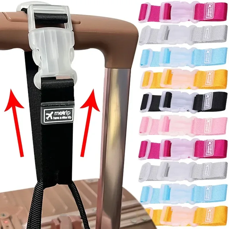 sangle de bagage robuste, valise légère, ceinture en polyester, boucle de suspension pratique, facile à identifier, cintre de sac réglable