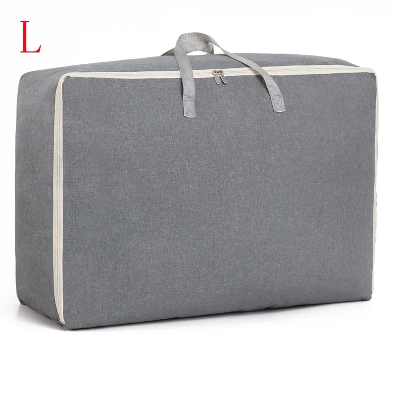 sac à bagages portable, sacs de rangement pour vêtements de voyage, sac à main à fermeture éclair, anti-poussière, gril en coton, grand sac de sport à main