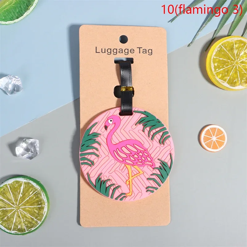 étiquette de bagage en silicone portable, étiquette de voyage, porte-adresse d'identification, style créatif, valise krasno-corgi & cat, accessoires de voyage, mode