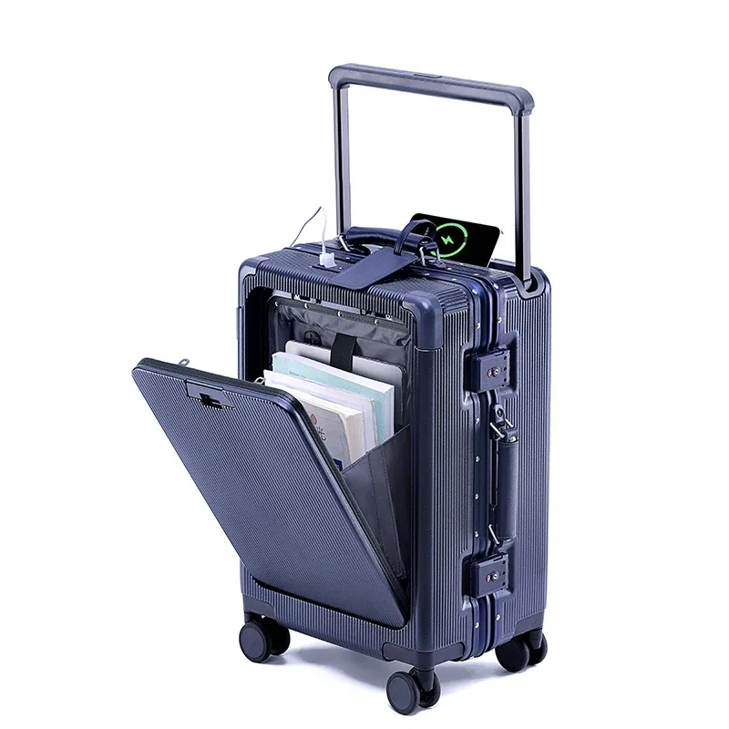 sushimu – bagage à roulettes large, ouverture frontale, multifonctionnel pour femmes, petite boîte d'embarquement légère de 20 pouces, valise pour hommes de 24 pouces
