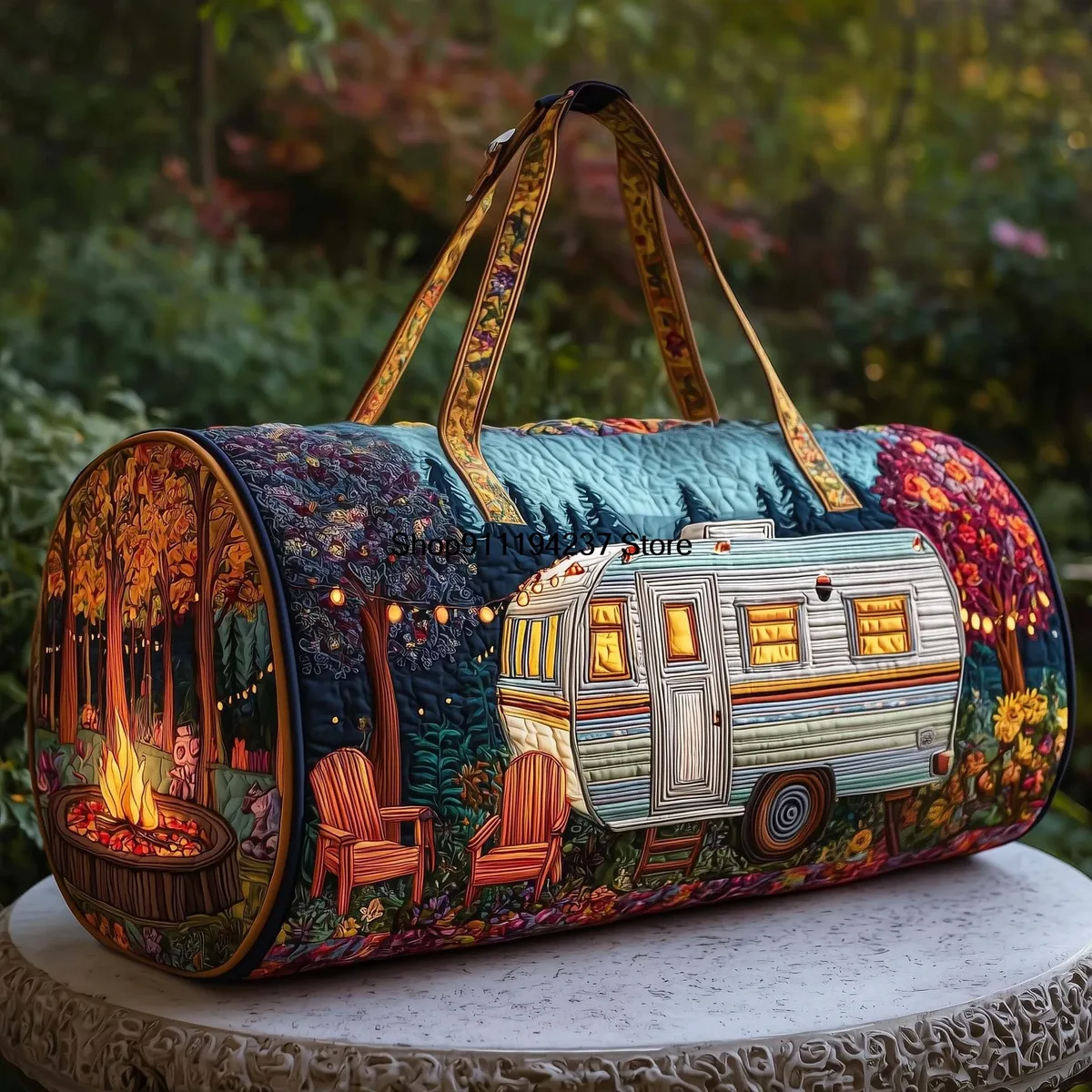 nouveau modèle de sac de voyage matelassé 3d hippie vibe