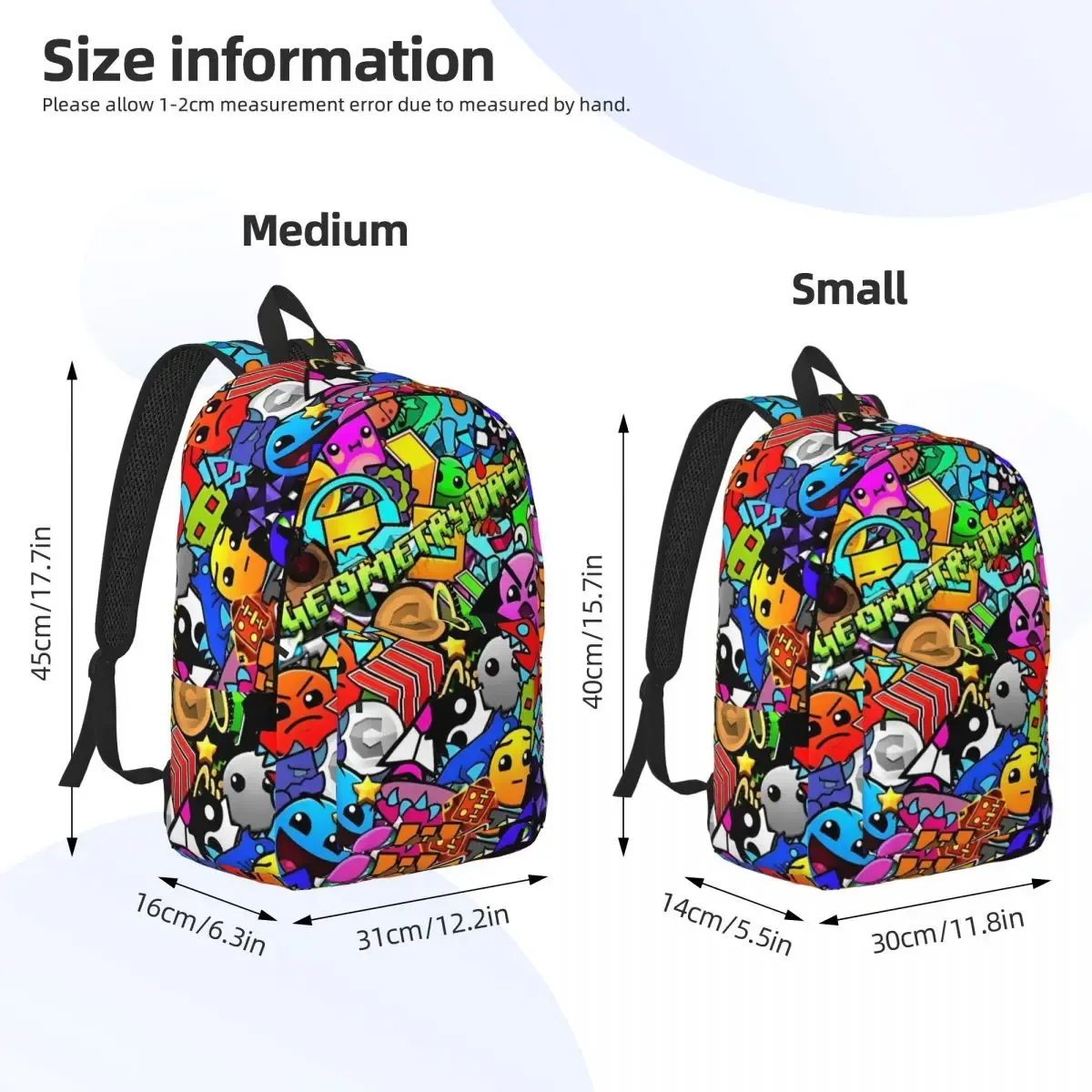 idées de gd géométrie cube gaming dash sac à dos pour hommes femmes mode étudiant randonnée voyage sac à dos collège sac à bandoulière cadeau