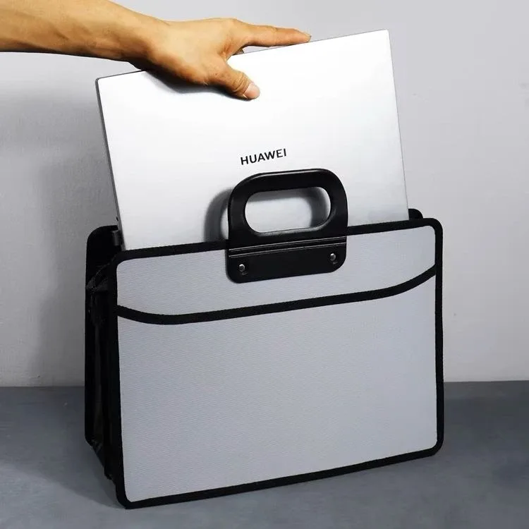 sac à documents portable a4 de grande capacité, sacs d'information pour documents de bureau, porte-documents à pois, sac d'affaires promotionnel