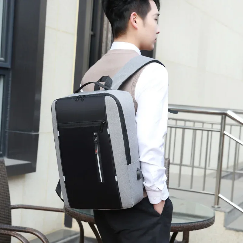 sac à dos oxford étanche pour ordinateur portable pour hommes 15.6 pouces usb charge voyage d'affaires école sac à dos haute capacité bolsa feminina