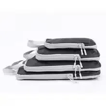 homefish ensemble de 4 sacs de rangement de voyage compressibles verticaux imperméables multifonctionnels pour bagages d'affaires