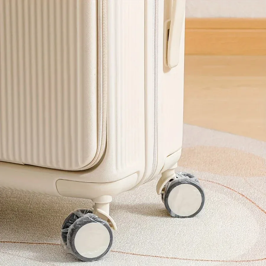 50/100 pièces housses de roues de valise anti-poussière jetables, accessoires de voyage pour valises à roulettes