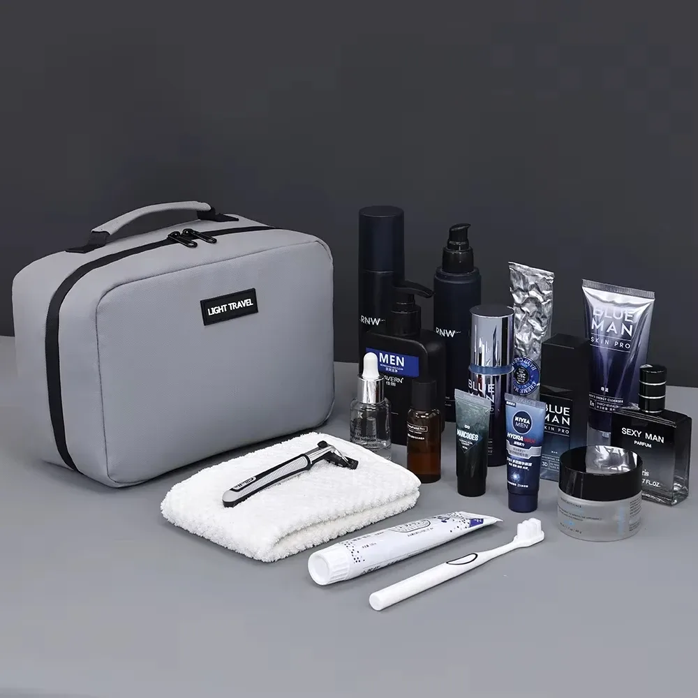 trousse de toilette suspendue de grande capacité, étanche, portable, nécessaire de voyage, trousse à cosmétiques pour hommes et femmes, pochette de lavage de beauté