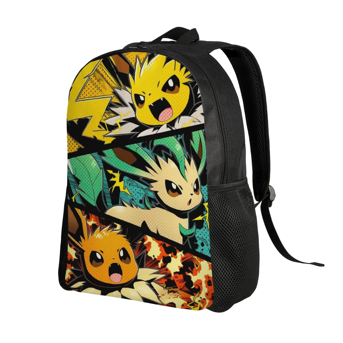 Sac à dos Pokémon Ita Bag Eeveelution, sac à dos tendance pour le travail et le bureau, fermeture à glissière