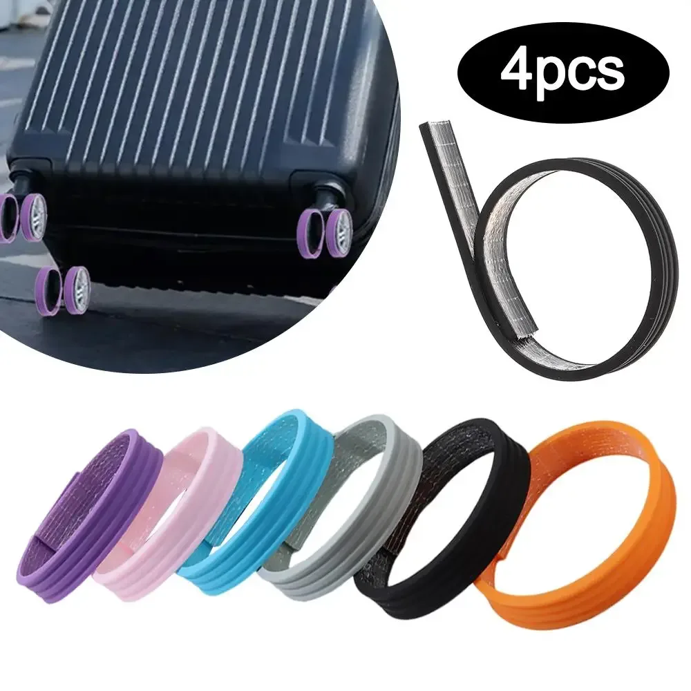 autocollants de protection de roues de bagages, couverture de roues de valise, réduit le bruit, accessoires de manchon de roues