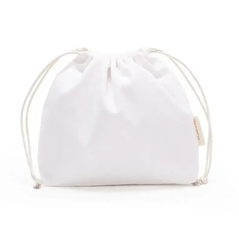 sac de rangement en coton à cordon de serrage, sacs en toile pour emballage cadeau de bonbons, pochette réutilisable pour articles divers à domicile, organiser les chaussettes anti-poussière, sous-vêtements