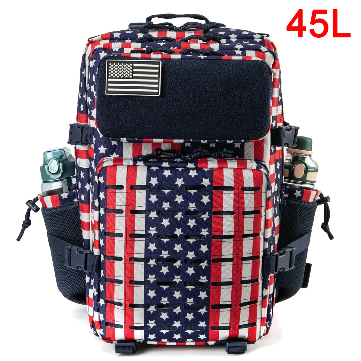 sac à dos tactique 25l/45l pour hommes et femmes, sac de survie en plein air, petit sac à dos d'école hking avec porte-bouteille