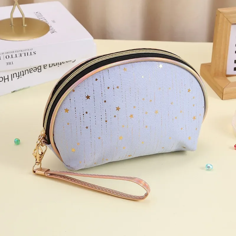sac de rangement pour cosmétiques de voyage pour femmes et filles, trousse de toilette mignonne, sacs à main de maquillage, portefeuille pour rouge à lèvres et brosse, 2023
