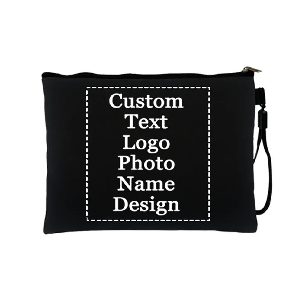 sacs de rangement pour maquillage personnalisés avec logo/photo, sacs cosmétiques et de toilette, pochettes de maquillage, cadeau pour étudiants et mariées